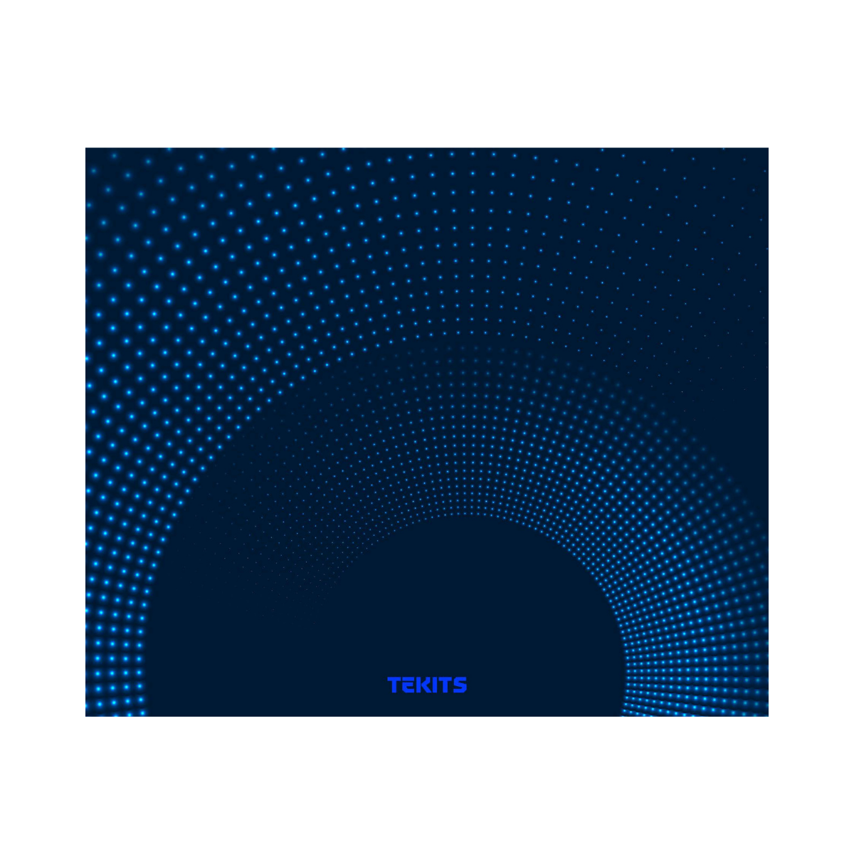 TEKITS Premium Rubber Mouse Pad - Blue Halftone Dot Pattern (7.5 x 9 Inch)