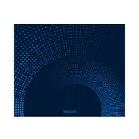 TEKITS Premium Rubber Mouse Pad - Blue Halftone Dot Pattern (7.5 x 9 Inch)