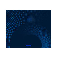 TEKITS Premium Rubber Mouse Pad - Blue Halftone Dot Pattern (7.5 x 9 Inch)