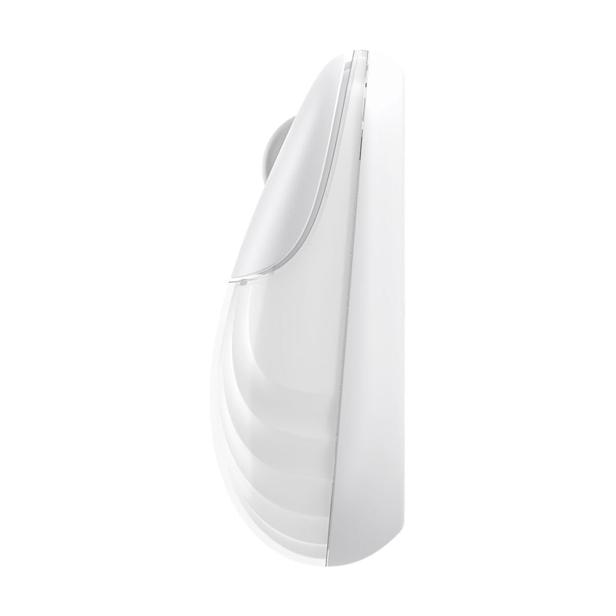 Dareu LM135D wireless silent mouse with ripple design, white - side profile