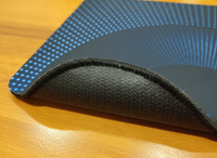 TEKITS Premium Rubber Mouse Pad - Blue Halftone Dot Pattern (7.5 x 9 Inch)